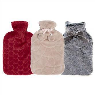 Kožušinový ohrievač na fľašu s horúcou vodou