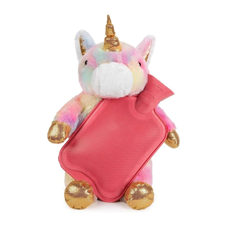 Cute Unicorn Hot Water Bottle Animal Cover